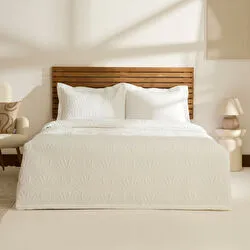 Kaşmir Home Balance Çift Kişilik Yatak Örtüsü Takımı Offwhite 