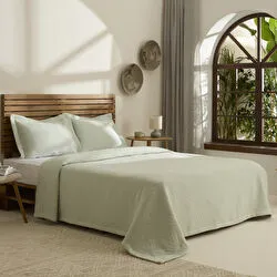 Kaşmir Home Balance Çift Kişilik Yatak Örtüsü Takımı Offwhite 