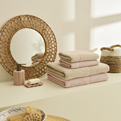 Kaşmir Home Miles Hamam Seti Pudra-Bej