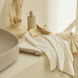 Kaşmir Home Pure 2'li Midye Dikişili Yüz Havlusu Rose