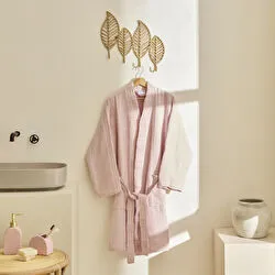 Kaşmir Home Zoe Muslin Bornoz Rose L-XL