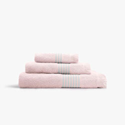 Green Black Aya 3'lü Havlu Seti Pudra