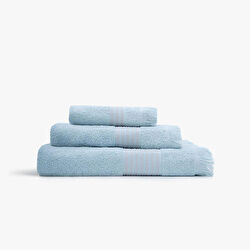 Green Black Aya 3'lü Havlu Seti Mavi