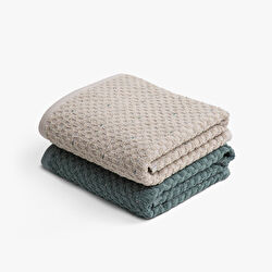 Green Black Parla 2'li Mutfak Havlusu Krem-kahve