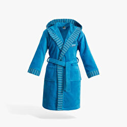 Green Black Power Erkek Çocuk Bornoz Beyaz