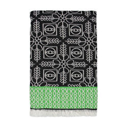 3rd Culture Gri 'the Eye' Bambu Örtü