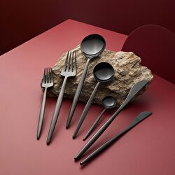 Jumbo 9000 Mat Çelik 84 Parça 12 Kişilik Çatal Kaşık Bıçak Takımı