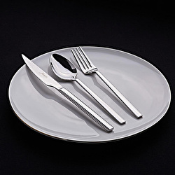 Jumbo 1800 Titanyum Gold 6 Kişilik 24 Parça Tatlı Çatal Kaşık Bıçak Takımı