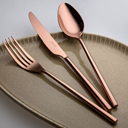 Jumbo 1001 Titanyum Siyah 12 Kişilik 84 Parça Çatal Kaşık Bıçak Takımı