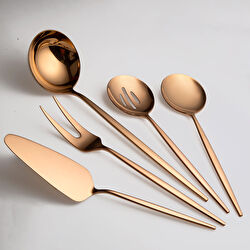 Jumbo 9000 5 Parça Titanyum Gold Servis Takımı