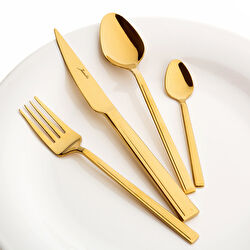 Jumbo Athena 24 Parça 6 Kişilik Tatlı Çatal Kaşık ve Bıçak Takımı