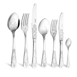 Jumbo Antique Antika Gold 12 Kişilik 84 Parça Çatal Kaşık Bıçak Takımı