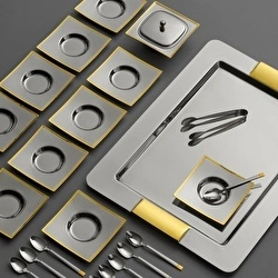 Jumbo Danica 28 Parça Krom Çay Seti