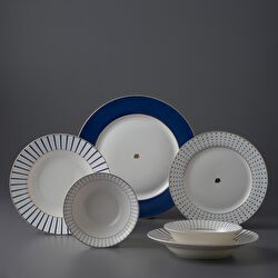 Jumbo Navy 24 Parça 6 Kişilik Yemek Takımı Bej