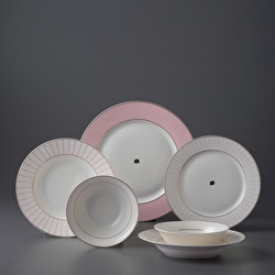 Jumbo Navy 24 Parça 6 Kişilik Yemek Takımı Mavi