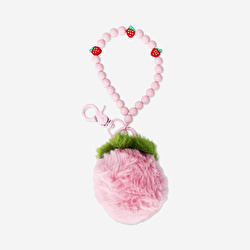 Flying Tiger Copenhagen Peluş Pembe Çilek Anahtarlık | Karaca