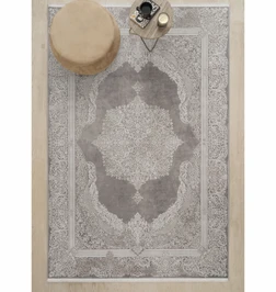Kaşmir Halı Viskon Premium Alaz Bej 120x180 cm