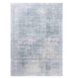 Sare By Kaşmir Halı Bordure Grey Yıkanabilir Kaymaz Taban 100x300 cm