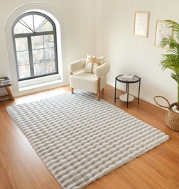 Kaşmir Halı 7/24 Cosy Premium Bubble Antrasit 80x150 cm