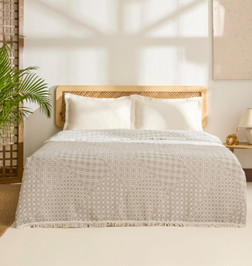 Kaşmir Home Flavo Çift Kişilik Jakar Muslin Pike Bej 