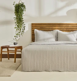 Kaşmir Home Amelia Çift Kişilik Yatak Örtüsü Takımı Bej