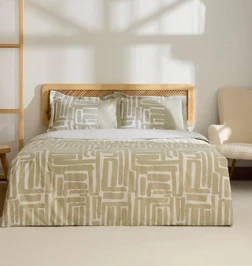 Kaşmir Home Mosy %100 Pamuk Tek Kişilik Nevresim Takımı Bej
