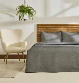 Kaşmir Home Arven Tek Kişilik Yatak Örtüsü Takımı Mavi