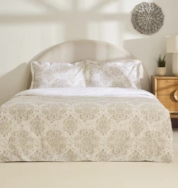 Kaşmir Home Grasy %100 Pamuk Çift Kişilik Nevresim Takımı Somon