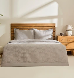 Kaşmir Home Elza Tek Kişilik Yatak Örtüsü Takımı Bej