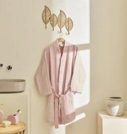 Kaşmir Home Zoe Muslin Bornoz Offwhite S-M