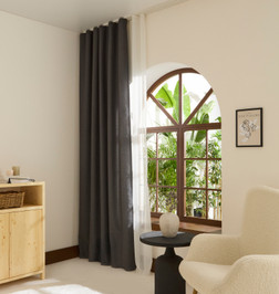 Kaşmir Home Perla Keten Fon Perde Vizon 150x270 cm