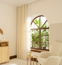 Kaşmir Home Holly Ada Fon Perde Bej 150x270 cm