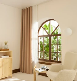 Kaşmir Home Holly Ada Fon Perde Açık Bej 150x270 cm