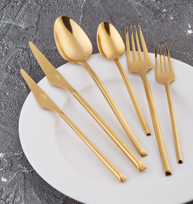 Jumbo 5500 Titanyum Bronz 12 Kişilik 84 Parça Çatal Kaşık Bıçak Seti
