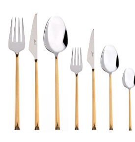 Jumbo 5500 Titanyum Gold 12 Kişilik 84 Parça Çatal Kaşık Bıçak Takımı