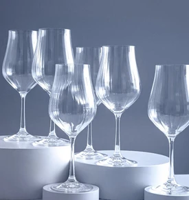 Jumbo Tulıpa Gold Kadeh 6'lı 350 Ml Ayaklı
