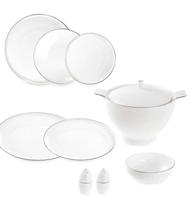 Jumbo Bianca Gold 57 Parça 12 Kişilik Yemek Takımı