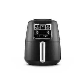 Karaca Air Pro Cook XL 2 in 1 Konuşan Airfryer Black Chrome 4 Kişilik