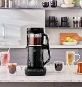 Karaca Çaysever Robotea Pro Quartz 4 in 1 Cam Çay Makinesi Swiss 