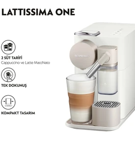 Nespresso F121 Latissima One Süt Çözümlü Kahve Makinesi,Beyaz