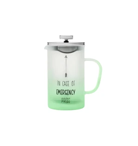 Karaca Emergency Borosilikat Cam French Press Yeşil 600 ml