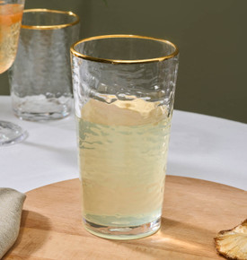 Karaca Akroma Transparent Su Bardağı 435 Ml Platin