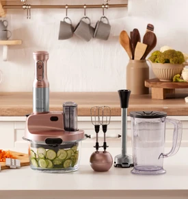 Karaca Mastermaid Prosteel Uzun Blender Ayaklı 6 Bıçaklı Cam Mutfak Robotu 2500W Galaxy Grey
