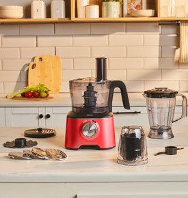 Karaca Mastermaid Power Multifunctional 10 in 1 Imperial Red Gıda Hazırlama Seti 2000w