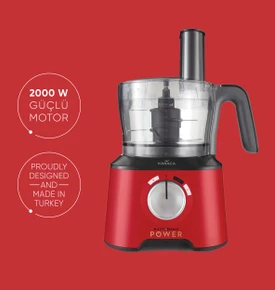 Karaca Mastermaid Power Multifunctional 10 in 1 Red Gıda Hazırlama Seti 2000w 