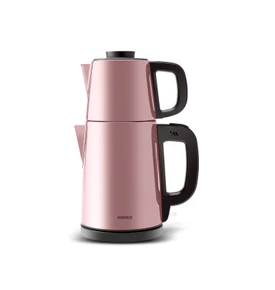 Karaca Tea Break 2 in 1 Çelik Su Isıtıcı Çay Makinesi Rosegold Inox