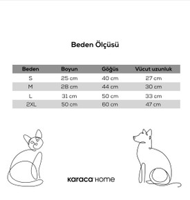 Karaca Home X Pati Molly Köpek Yağmurluk Haki L Beden