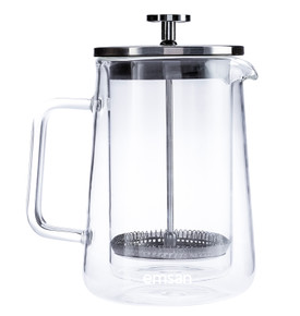 Emsan Double Glass French Press 600 ml