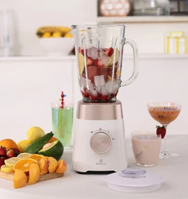 Karaca Multiblend Smoothie Blender Krem 1000W 