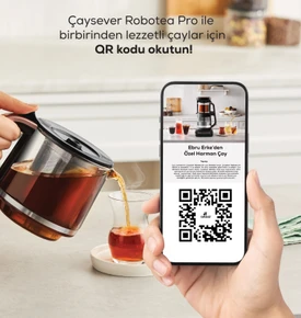 Karaca Robotea Pro 4 in 1 Konuşan Cam Çay Makinesi Black Chrome